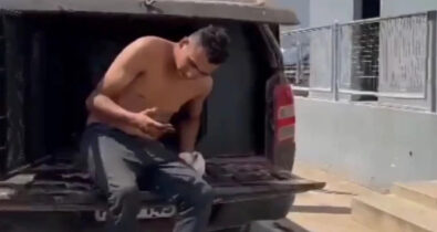 Homem é preso após ameaçar a companheira grávida com uma foice no interior do Maranhão