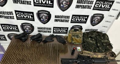 Polícia Civil apreende fuzil e cerca de 500 munições em operação na região Tocantina