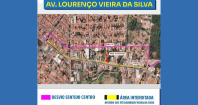 SMTT realiza nova alteração no trânsito da Av. Lourenço Vieira da Silva, em São Luís