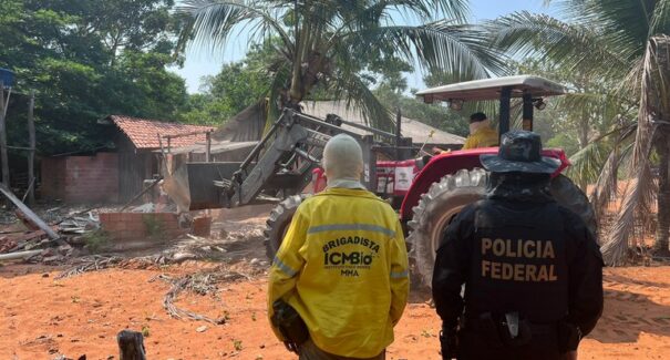 PF destrói propriedade utilizada para armazenamento de drogas em Carolina