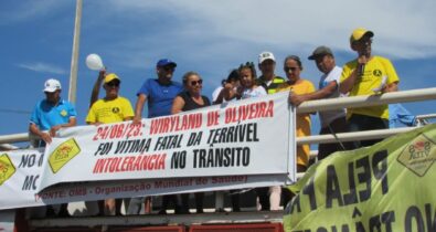 SOS VIDA realiza homenagens e clama por paz no trânsito, em São Luís