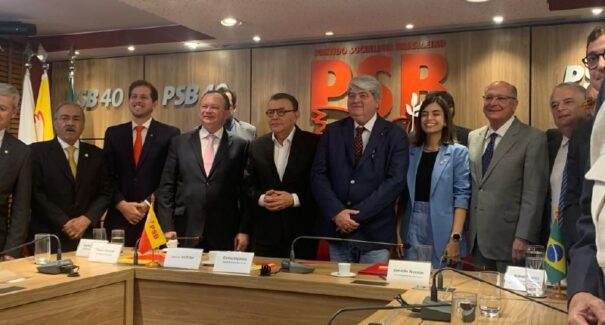 Carlos Brandão participa da solenidade de filiação de Datena ao PSB