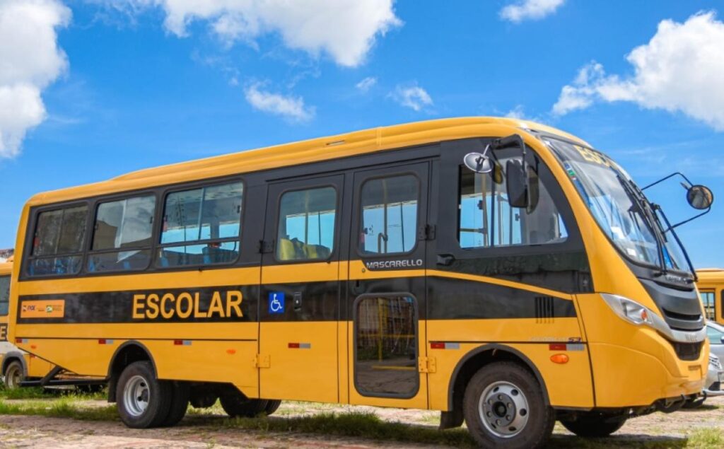 1 Jogo) Ônibus escolar das crianças Ônibus Polícia Ônibus Escolar