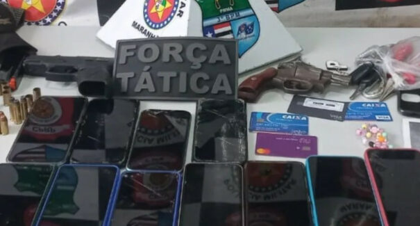 Suspeitos de praticarem assalto em Imperatriz são presos; 16 celulares são recuperados