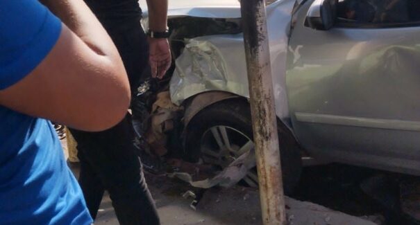 Colisão entre veículos derruba cinco motocicletas em Imperatriz