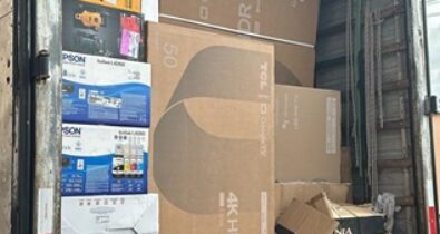 Carga de eletrodomésticos roubada no interior do MA é recuperada em São Luís