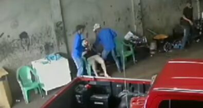 Câmera de segurança registra assalto a oficina mecânica em Imperatriz