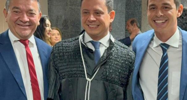 Presidente da Famem e Diretor-Geral prestigiam posse de Rodrigo Maia Rocha na Corte Eleitoral maranhense