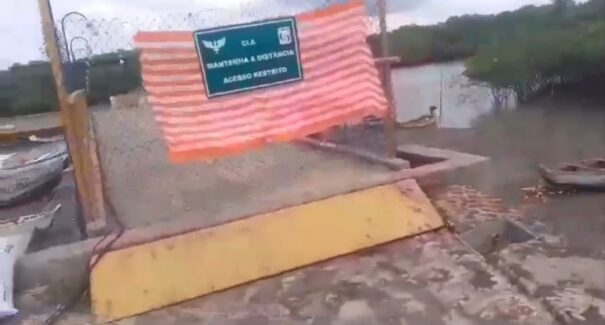 Porto do Jacaré é interditado pela Aeronáutica por questões de segurança, em Alcântara