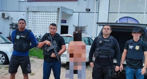 Polícia prende suspeito de estuprar mulher na frente do marido e da filha