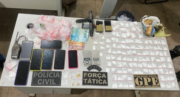 Quatro pessoas são presas em flagrante por tráfico de drogas no interior do MA