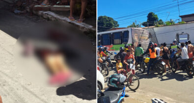 Mulher morre atropelada por ônibus na Raposa