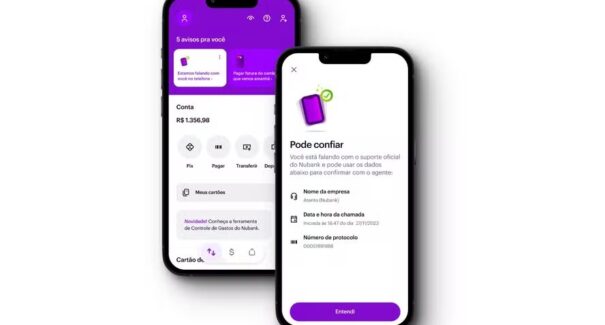 Nubank anuncia recurso de segurança para combater ligações falsas