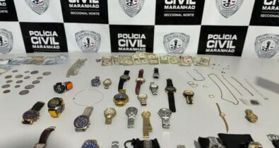 Suspeito é preso por revender joias e relógios roubados, em São Luís