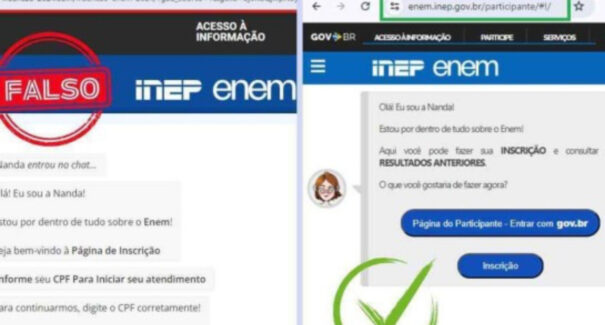 Golpe no Enem: site falso imita página oficial de inscrição