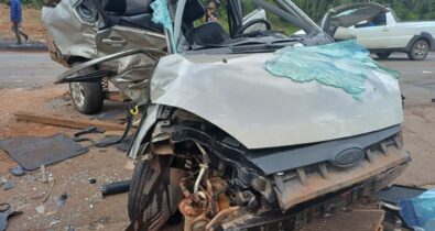 Dupla que morreu em colisão na BR-402 furtou carro de taxista em Itapecuru-Mirim