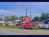 Caminhão-tanque tomba em Bacabeira e interdita a entrada de São Luís
