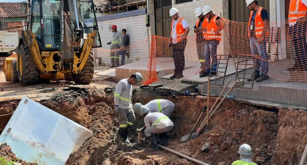 BRK está atuando em parceria com a prefeitura de Paço do Lumiar para recuperação de via no Maiobão