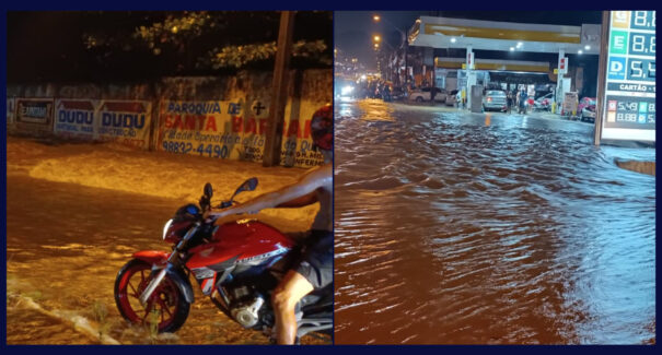 Temporal alaga trechos e causa série de transtornos neste domingo (16) na Grande Ilha