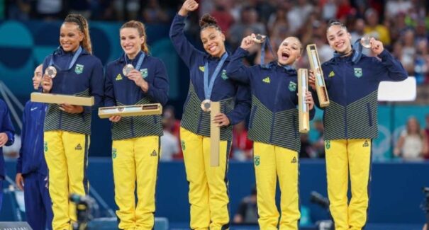 Brasil leva medalha inédita na ginástica artística por equipes nas Olimpíadas