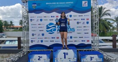 Sofia Duailibe se destaca em duas competições de águas abertas em São Luís