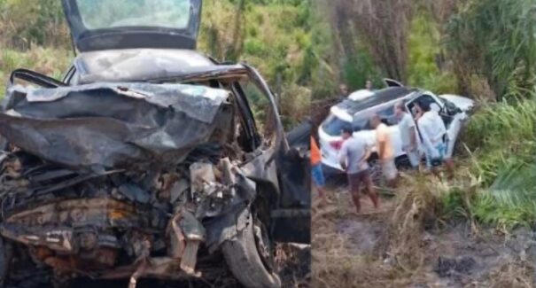PM e criança morrem em colisão causada por ultrapassagem na BR-222