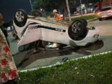 Motorista fica ferido em capotamento na Avenida dos Franceses, em São Luís