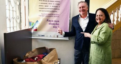 Mutirão do TJ-MA arrecada doações de produtos de higiene e roupas para pessoas em situação de rua, em São Luís