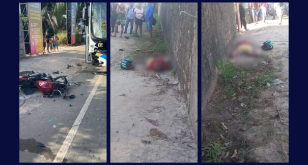 Motociclista morre em colisão com ônibus em viaduto na MA-204, em Paço do Lumiar