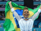 Rebeca Andrade é prata na final do salto nas Olimpíadas de Paris