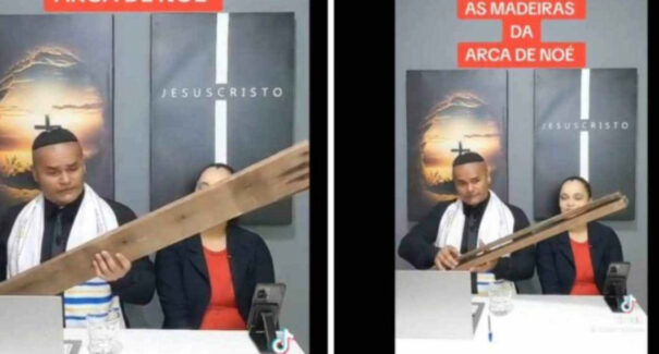 Pastor inova e “vende” tábua da Arca de Noé para fiéis