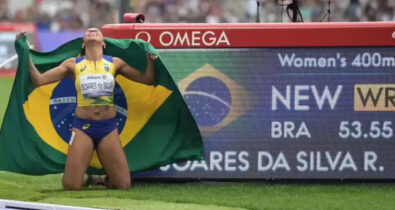 Paralimpíadas: maranhense Rayane Soares ganha ouro e bate o recorde mundial nos 400m