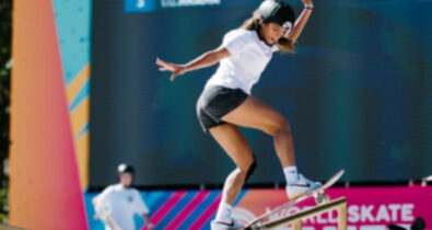 Rayssa Leal é campeã mundial de skate street, em Roma, na Itália