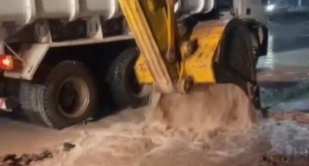 Rompimento de adutora durante obra deixa mais de 13 bairros sem água em São Luís