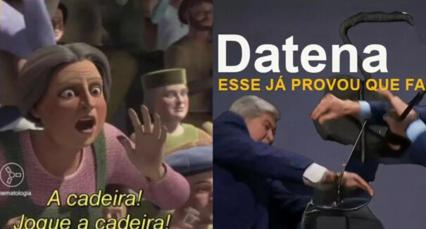 Cadeirada leva Datena ao assunto mais comentado do país e rende memes