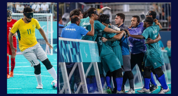 Com excelente atuação de Jardiel, Brasil vence a França no futebol de cegos das Paralimpíadas