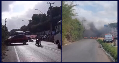 Manhã de terça (17) é marcada por protestos com bloqueio de vias na Grande Ilha