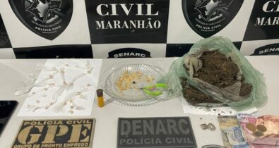 Polícia Civil prende homem em flagrante por tráfico de drogas