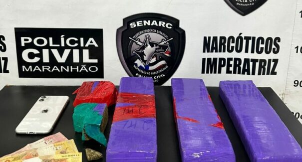 Homem é preso suspeito de tráfico de drogas na Região Tocantina