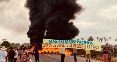 Protestos bloqueiam BR-135 e BR-222 nesta segunda-feira