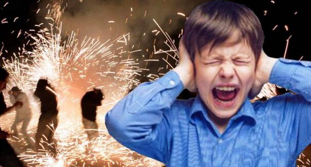Fogos de artificio: desafio para pessoas com TEA e para animais