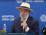 Lula recebe alta hospitalar após cirurgia e faz pronunciamento em coletiva de imprensa