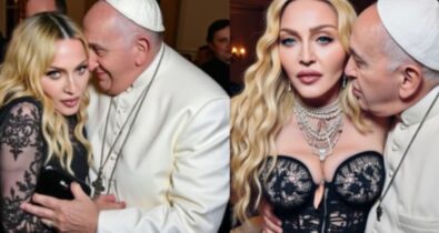 Madonna publica fotos geradas por IA ao lado do Papa Francisco