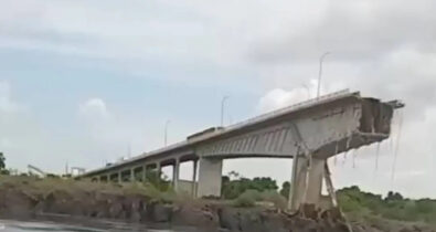 Desaba ponte de Estreito que liga os Estados do Maranhão e Tocantins, na BR-010