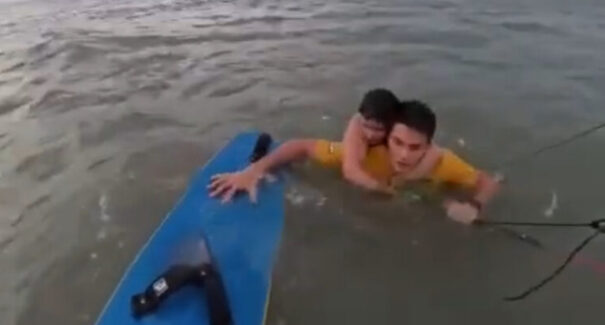 Vídeo: kitesurfista Bruno Lobo salva adolescente de afogamento em praia de São Luís