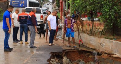 Fred Campos e Mariana Brandão lideram vistorias e ações emergenciais após chuvas em Paço do Lumiar