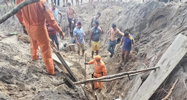 Soterramento em poço mobiliza Corpo de Bombeiros no município de Morros, Maranhão