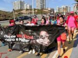 Mulheres protestam contra estupro e violência na Avenida Litorânea