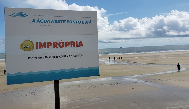 Sema divulga que 14 trechos de praias em São Luís estão impróprios para banho