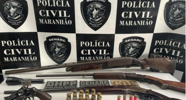 Operação policial apreende quatro armas de fogo e um suspeito